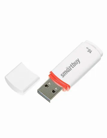 Флешка SmartBuy Crown USB 2.0 16GB White (SB16GBCRW-W)