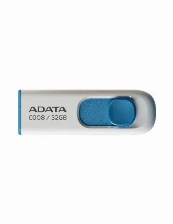 Флешка A-DATA C008 32GB White-Blue (AC008-32G-RWE)
