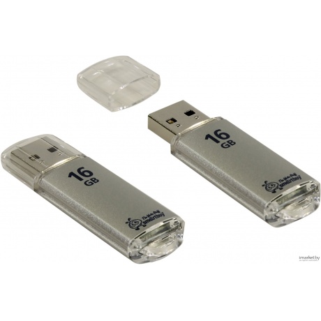 Флешка SmartBuy V-Cut USB 20 16GB Silver SB16GBVC-S 462₽