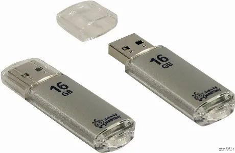 Флешка SmartBuy V-Cut USB 2.0 16GB Silver (SB16GBVC-S)