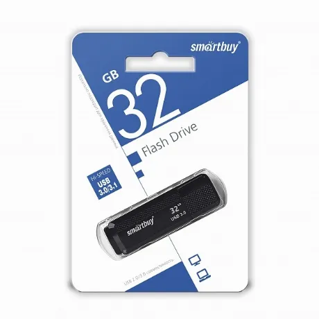 Флешка SmartBuy Dock USB 3.0 32GB Black (SB32GBDK-K3)