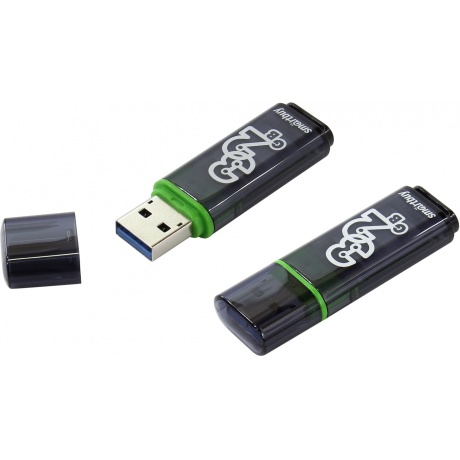 Флешка SmartBuy Glossy 32GB Dark Grey (SB32GBGS-DG)