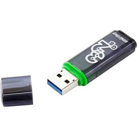 Флешка SmartBuy Glossy 32GB Dark Grey (SB32GBGS-DG) - фото 2