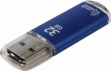 Флешка SmartBuy V-Cut 32GB Blue (SB32GBVC-B)