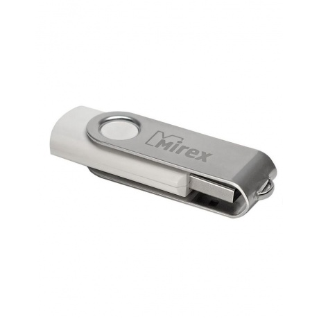 Флешка MIREX SWIVEL (16 Gb) WHITE - фото 2