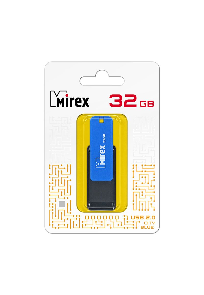 

Флешка MIREX CITY (32 Gb) BLUE