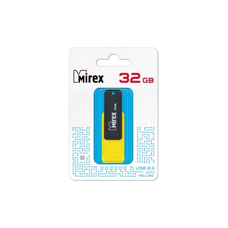 Флешка MIREX CITY (32 Gb) YELLOW