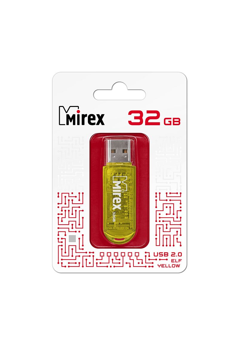 

Флешка MIREX ELF (32 Gb) YELLOW