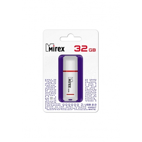 Флешка MIREX KNIGHT (32 Gb) WHITE - фото 1