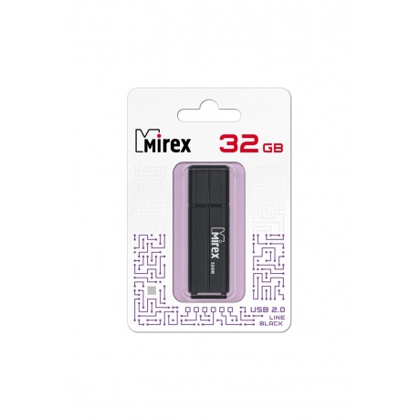 Флешка MIREX LINE (32 Gb) BLACK - фото 1