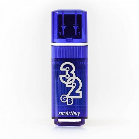 Флешка SmartBuy 32Gb Glossy dark blue USB 2.0 - фото 2