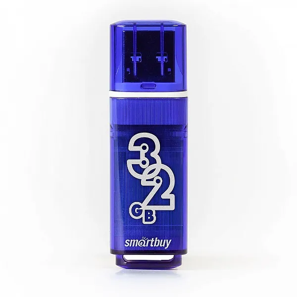 Флешка SmartBuy 32Gb Glossy dark blue USB 2.0 - фото 2