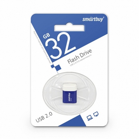 

Флешка SmartBuy 32Gb Lara Blue USB 2.0