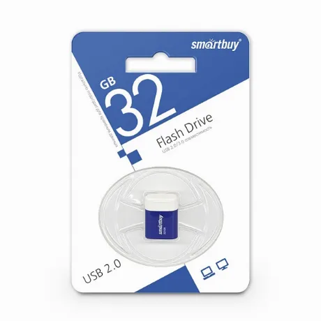 Флешка SmartBuy 32Gb Lara Blue USB 2.0
