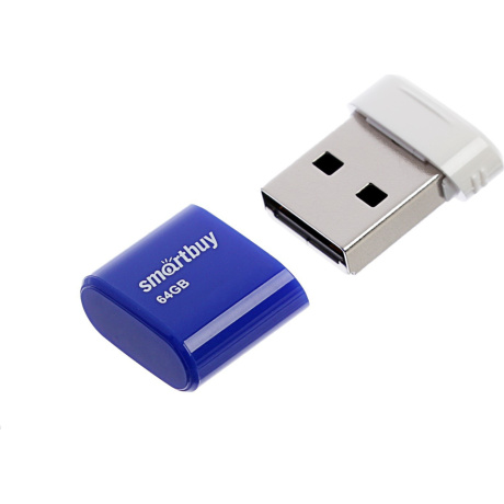 Флешка SmartBuy 64Gb Lara Blue USB 2.0 - фото 2