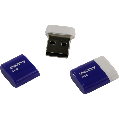 Флешка SmartBuy 64Gb Lara Blue USB 2.0 - фото 3