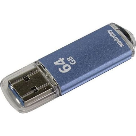 Флешка SmartBuy 64Gb V-Cut Blue USB 3.0 - фото 1