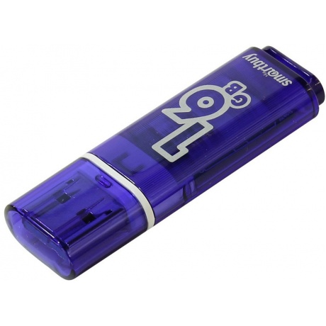 Флешка SmartBuy Glossy series USB 16GB Dark Blue