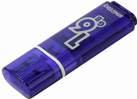 Флешка SmartBuy Glossy series USB 16GB Dark Blue