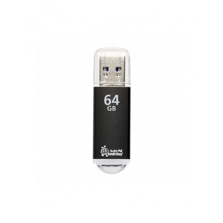 Флешка SmartBuy 64Gb V-Cut Black USB 3.0 - фото 2