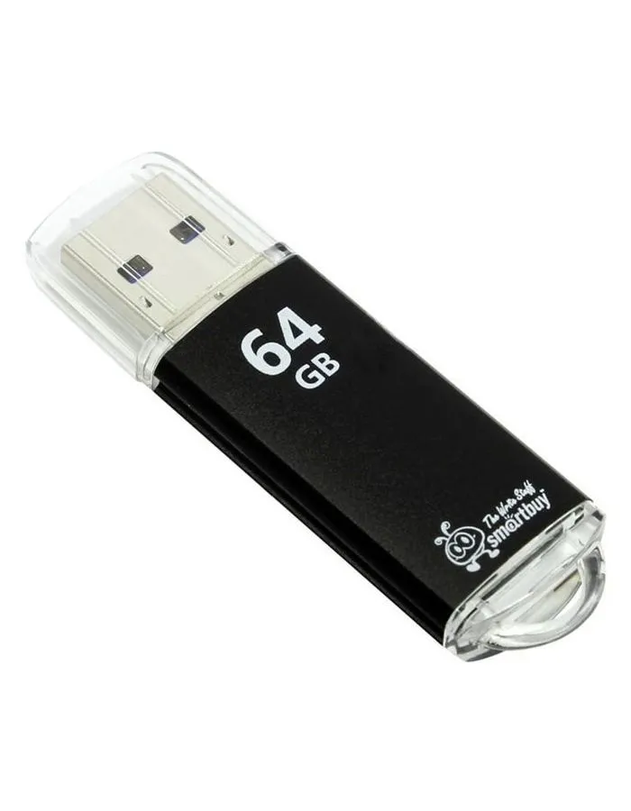Флешка SmartBuy 64Gb V-Cut Black USB 3.0 - фото 1