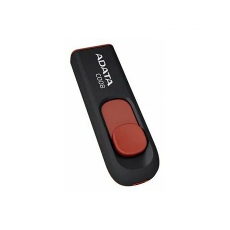 Флешка A-Data 64Gb C008 (AC008-64G-RKD) USB2.0 Black/Red - фото 1