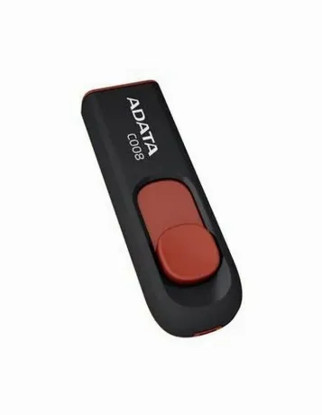 Флешка A-Data 64Gb C008 (AC008-64G-RKD) USB2.0 Black/Red
