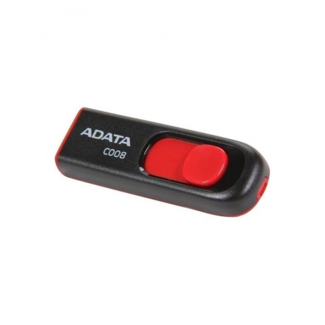 Флешка A-Data 64Gb C008 (AC008-64G-RKD) USB2.0 Black/Red - фото 2