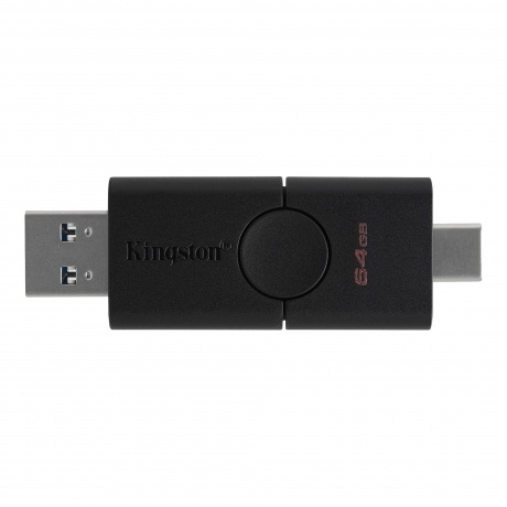 Флешка Kingston 64Gb DataTraveler Duo (DTDE/64GB) USB 3.2 Gen 1 - фото 1