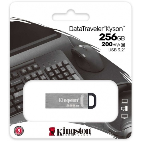 Флешка Kingston 256Gb DataTraveler Kyson (DTKN/256GB) USB 3.2 Gen 1 - фото 3