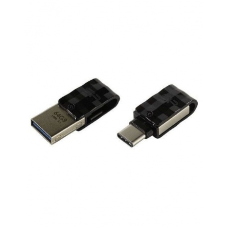 Флешка Silicon Power 128Gb Mobile C31 USB 3.1 / USB Type-C Black SP128GBUC3C31V1K - фото 2