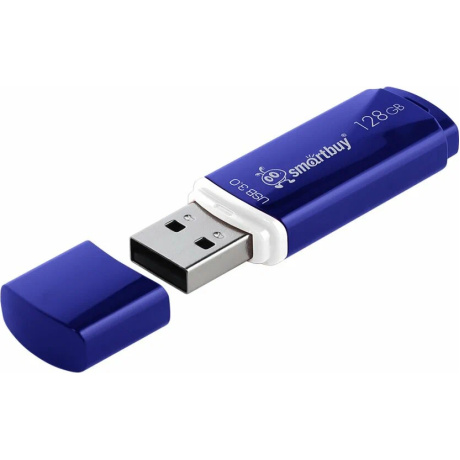 Флешка SmartBuy 128Gb Crown Blue SB128GBCRW-Bl - фото 2
