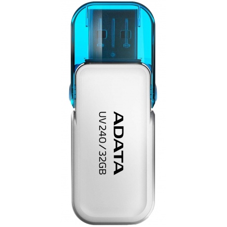 Флешка A-Data UV240 32Gb (AUV240-32G-RWH) USB2 White - фото 1