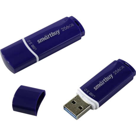 Флешка 256Gb SmartBuy Crown blue USB 3.0 - фото 3
