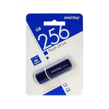 Флешка 256Gb SmartBuy Crown blue USB 3.0