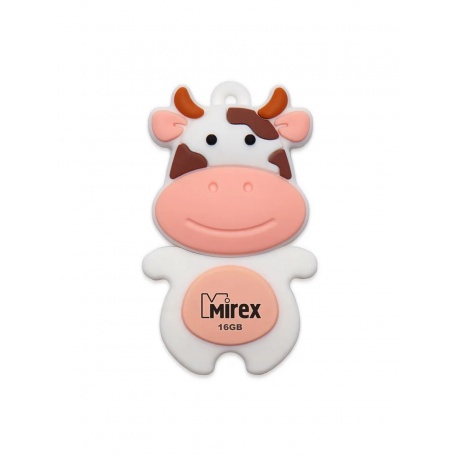 Флешка Mirex Cow 16GB USB 2.0 Персиковый - фото 1