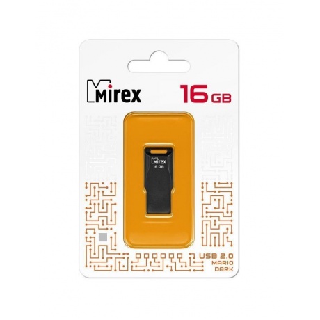 Флешка Mirex Mario 16GB USB 2.0 Черный - фото 4
