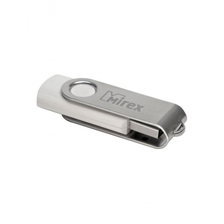 Флешка Mirex Swivel 8GB USB 2.0 Белый - фото 1