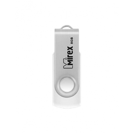 Флешка Mirex Swivel 8GB USB 2.0 Белый - фото 2