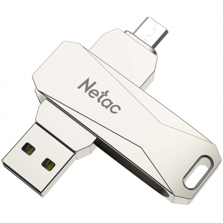 Флешка Netac U381 32Gb (NT03U381B-032G-30PN) USB3.0+microUSB - фото 2