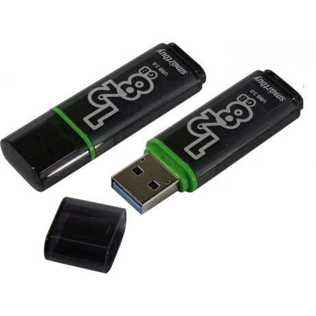 Флешка SmartBuy Glossy series 128Gb USB 3.0/3.1 Dark Grey (SB128...