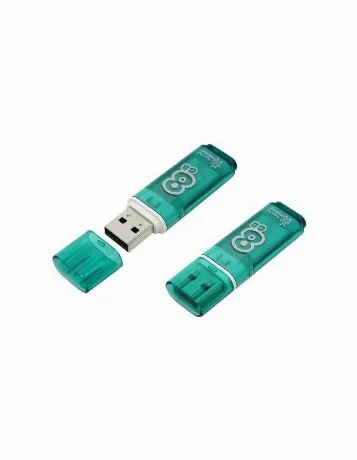 Флешка Smartbuy 8Gb Glossy Green (SB8GBGS-G)