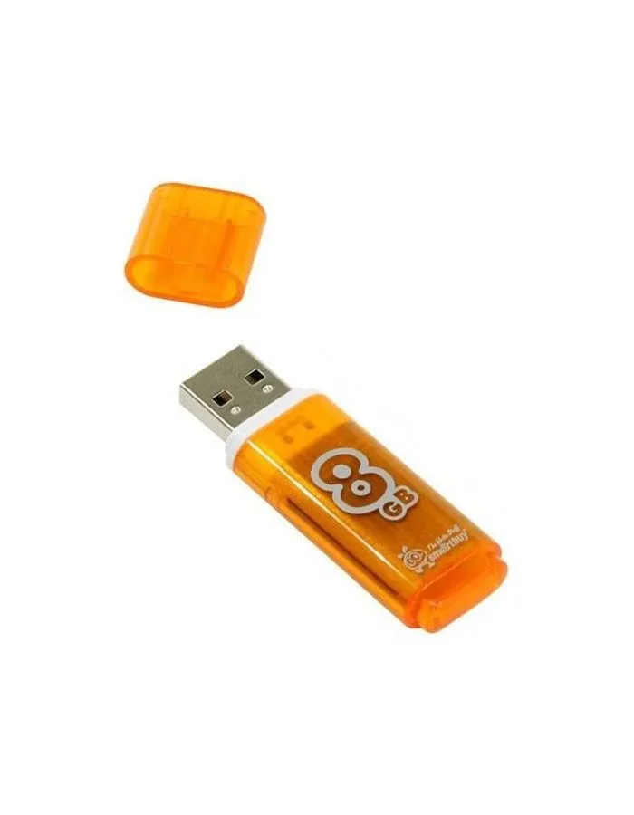 Флешка SmartBuy 8Gb Glossy Orange (SB8GBGS-Or) - фото 2