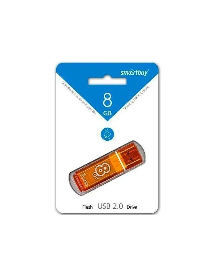 Флешка SmartBuy 8Gb Glossy Orange (SB8GBGS-Or) - фото 4