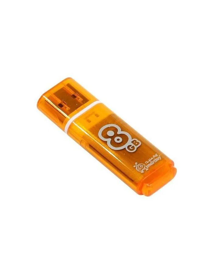 Флешка SmartBuy 8Gb Glossy Orange (SB8GBGS-Or) - фото 1