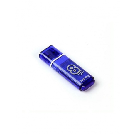 Флешка Smartbuy 8Gb Glossy Blue (SB8GBGS-B) - фото 1