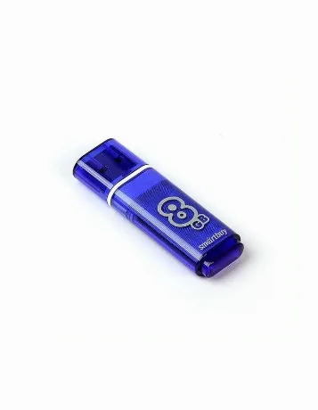 Флешка Smartbuy 8Gb Glossy Blue (SB8GBGS-B)
