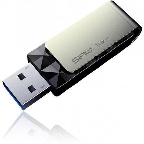 Флешка Silicon Power Blaze B30 16Gb USB 3.0 Черный SP016GBUF3B30V1K - фото 1