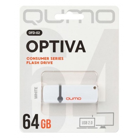

Флешка QUMO USB 2.0 64GB Optiva 02 White QM64GUD-OP2-white
