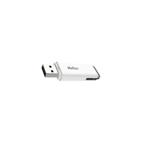 Флешка Netac U185 64Gb &lt;NT03U185N-064G-30WH&gt;, USB3.0, с колпачком, пластиковая белая - фото 2